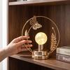 Hollow Out LED Night Light Butterfly/Leaf Shape Decorative Light Metal Table Lamp  Home Decor