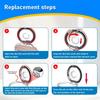 For Dyson V7 V8 Vacuum Cleaners Replacement Pre-Filter and Post- Filter Bottom Lid Top Fixed Sealing Ring of Dust Accessories