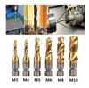 YFFSFDC Drill Tap, Drill Bit, Hexagonal Shaft, Set of 6, Chamfering Tap, Multi-functional, Drilling