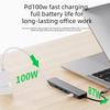 Type-C Docking Station (HUB), One-click Screen-off USB Converter, 4K High-definition Screen Projection, Laptop Multi-interface