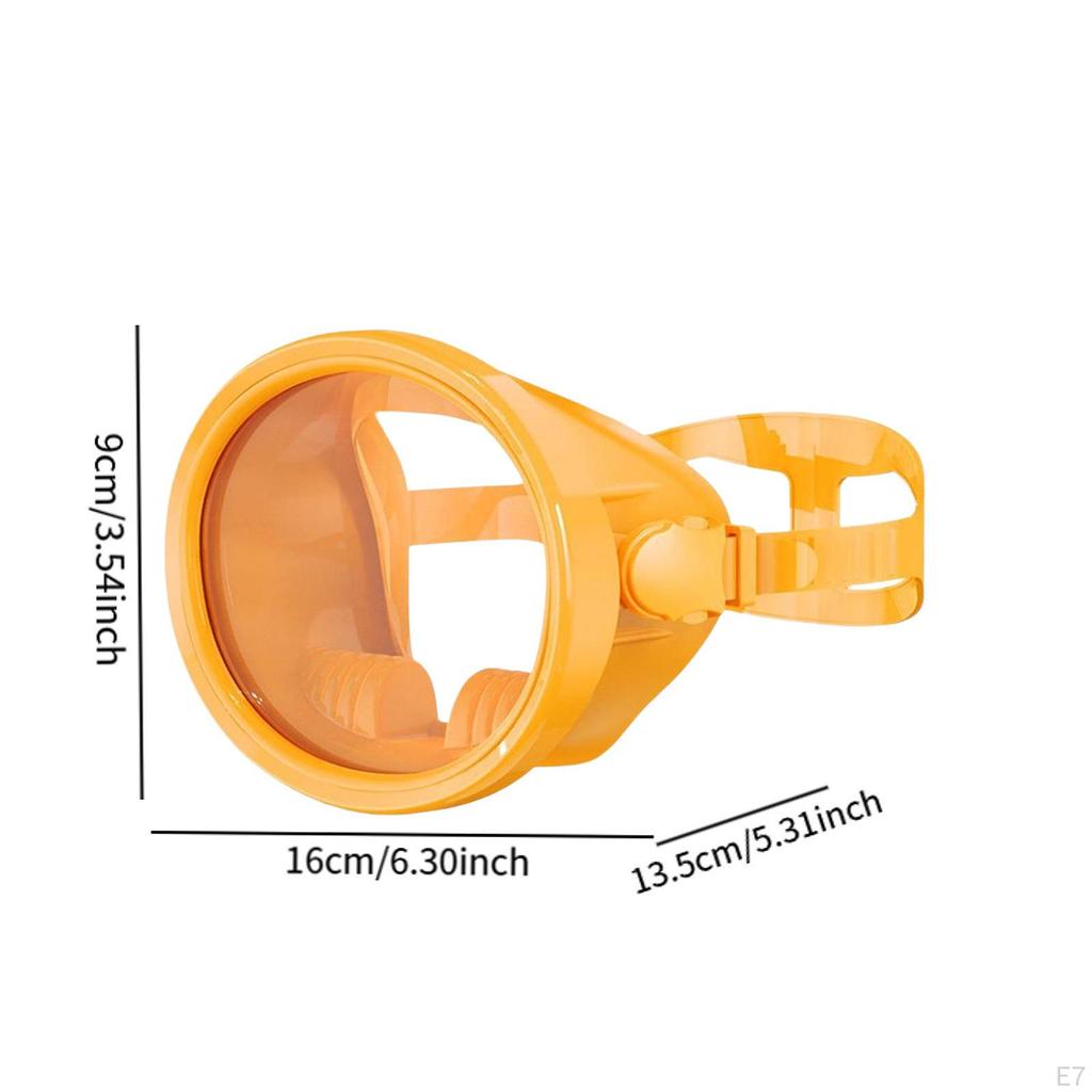 Compact Scuba Goggles for Freediving with Silicone And Glass