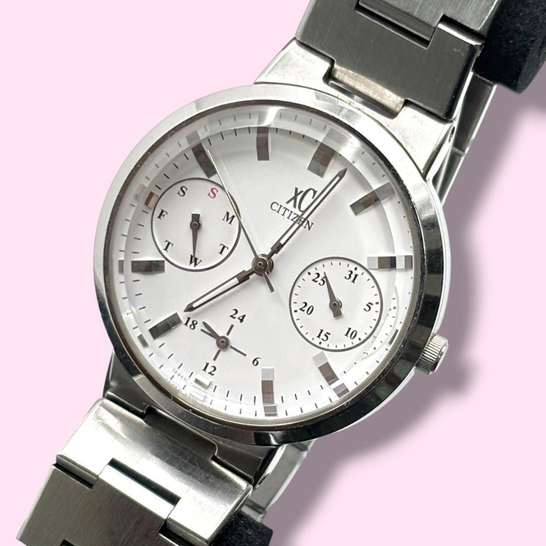 Used Good Condition Working Item Citizen Cross Sea Ladies Watch Day Date Waterproof Quartz