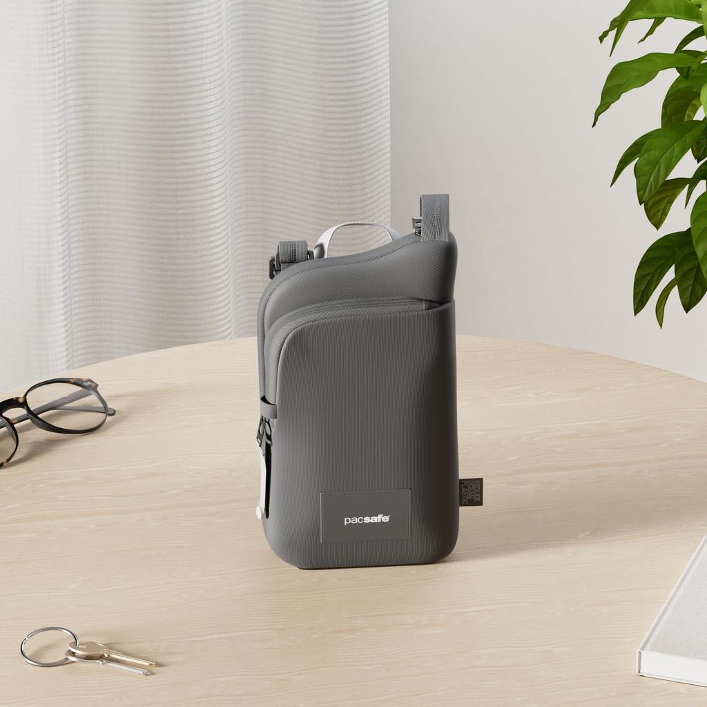 Pacsafe GO Anti-Theft Tech Crossbody, Jet Black, Jet Black