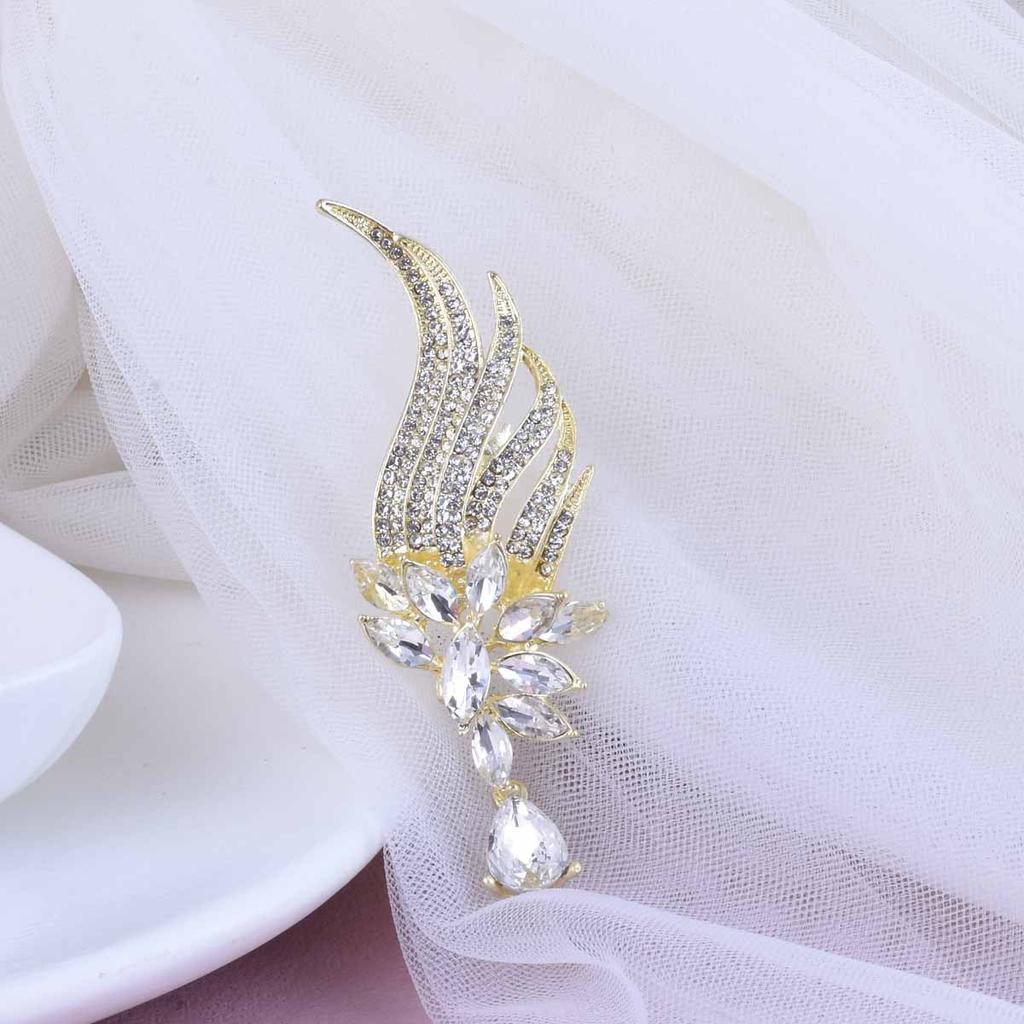 Creative Angel Feather Brooch Retro Romantic Pin Elegant Charm Jewelry Accessories Party Birthday Festival Gift Souvenir Trend