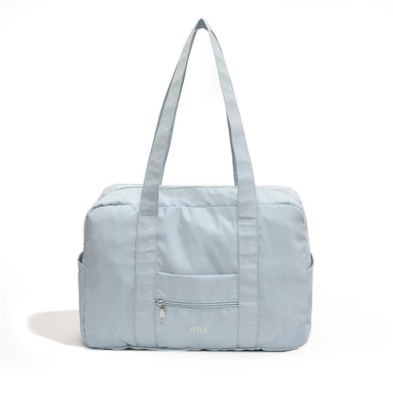 

Niche Nylon Lightweight Large Capacity Leisure Korean Fitness Bag Travel Bag Boston Zipper Shoulder Bag Tote Bag