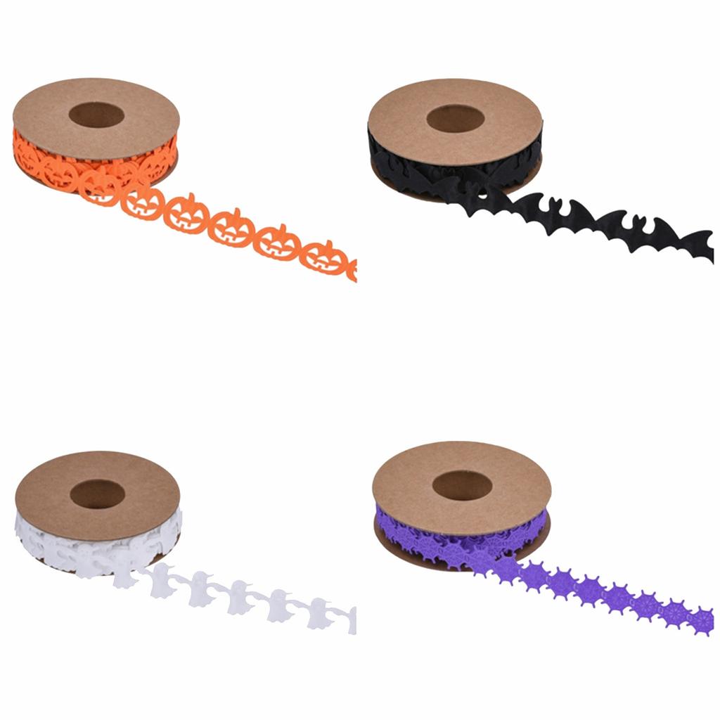 Halloween Ribbon Festival Dress Up Arrangement Embosed Ribbon Packing Home Decoration Gift Wrapping Tape