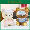 Orsacchiotto di Peluche Morbido con Camicia e Mascherina per Occhi Decorazione per Coppie Regalo Romantico