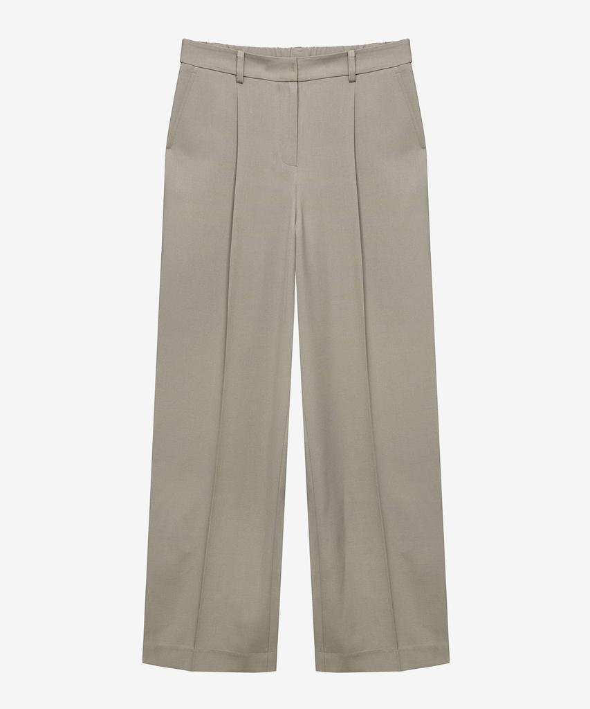 MIND BRIDGE WOMEN [W] Single-Pleat Wide Elastic Waist Slacks - 3 Colors
