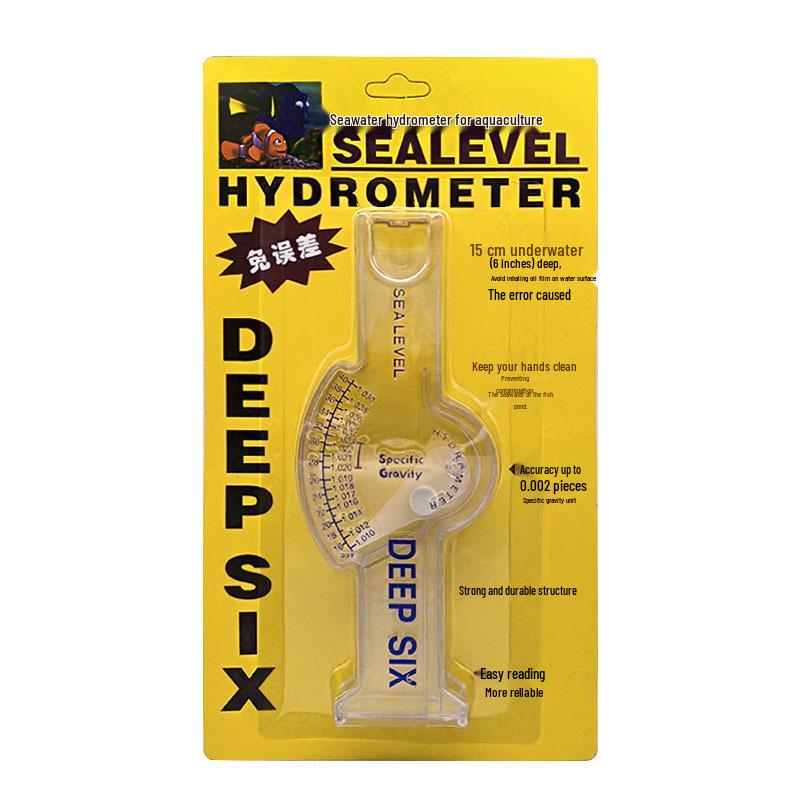 Coral Aquaculture Seawater Hydrometer - Salinity Meter for Aquariums and Fish Tanks