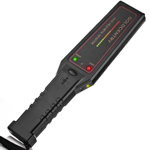 EnergyPower Professional Handheld Metal Detector with LED Indicator, High-Sensitivity Sensor, One-Touch Operation for Body Checks and Security, Detect