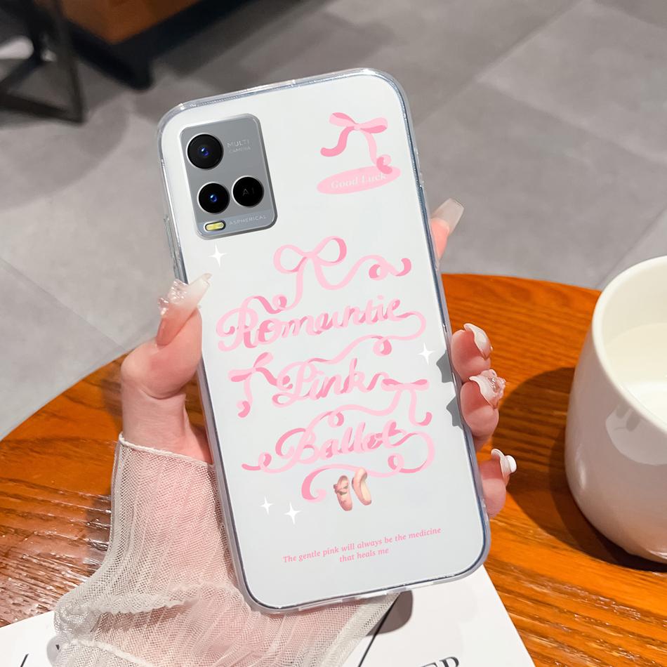 For Vivo Y21 Y21S Y21T Y21A Y21E Y21G Phone Case Painted Flowers Soft Clear TPU Silicone Funda For Vivo Y 21 Lightweight Bumper