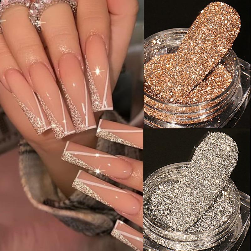New Fashion Nail Art Reflective Broken Drill Crushing Drill High Glitter Stone Powder Nail Art Broken Drill Powder Flash Bouncing Micro-Drill Powder