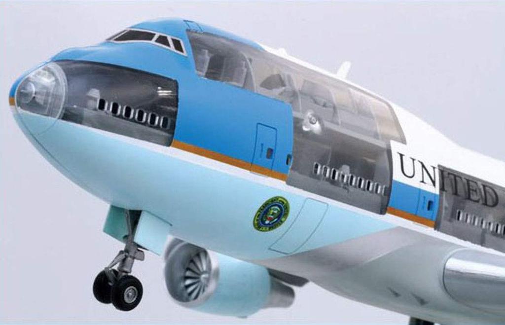 Dragon US presidential aircraft Air Force One Painted model 1/144 747-400 semi-finished