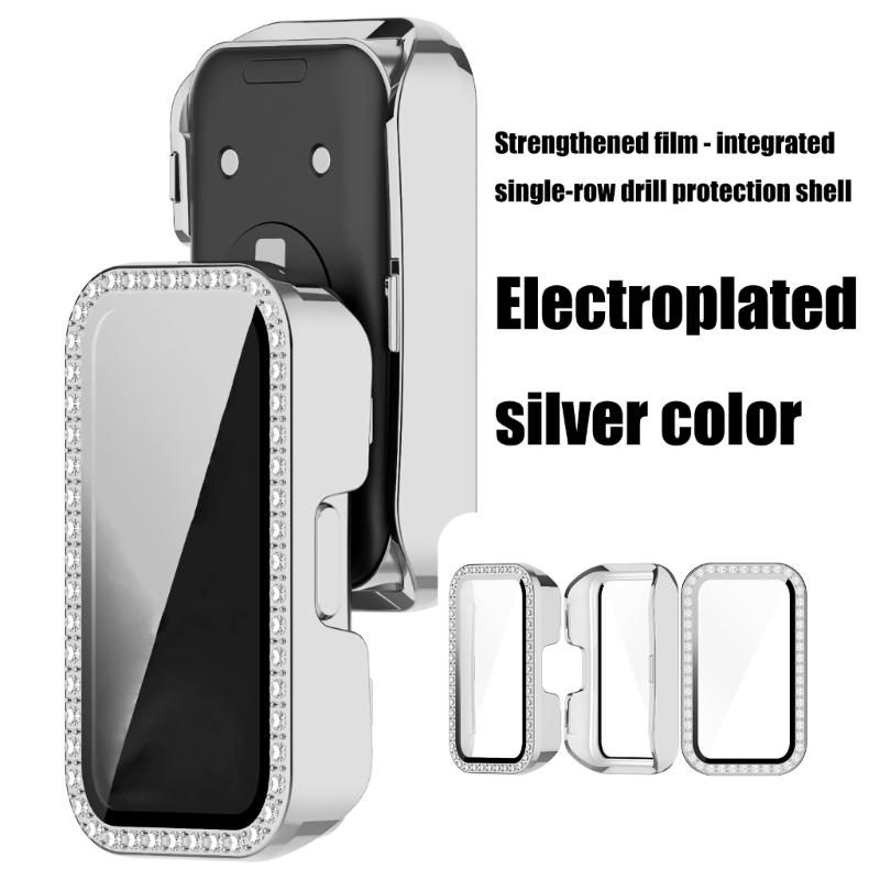 Screen Protectors Case For Band 9/8 Full Coverage PC Bumper for Smartwatch Protective Cover Case