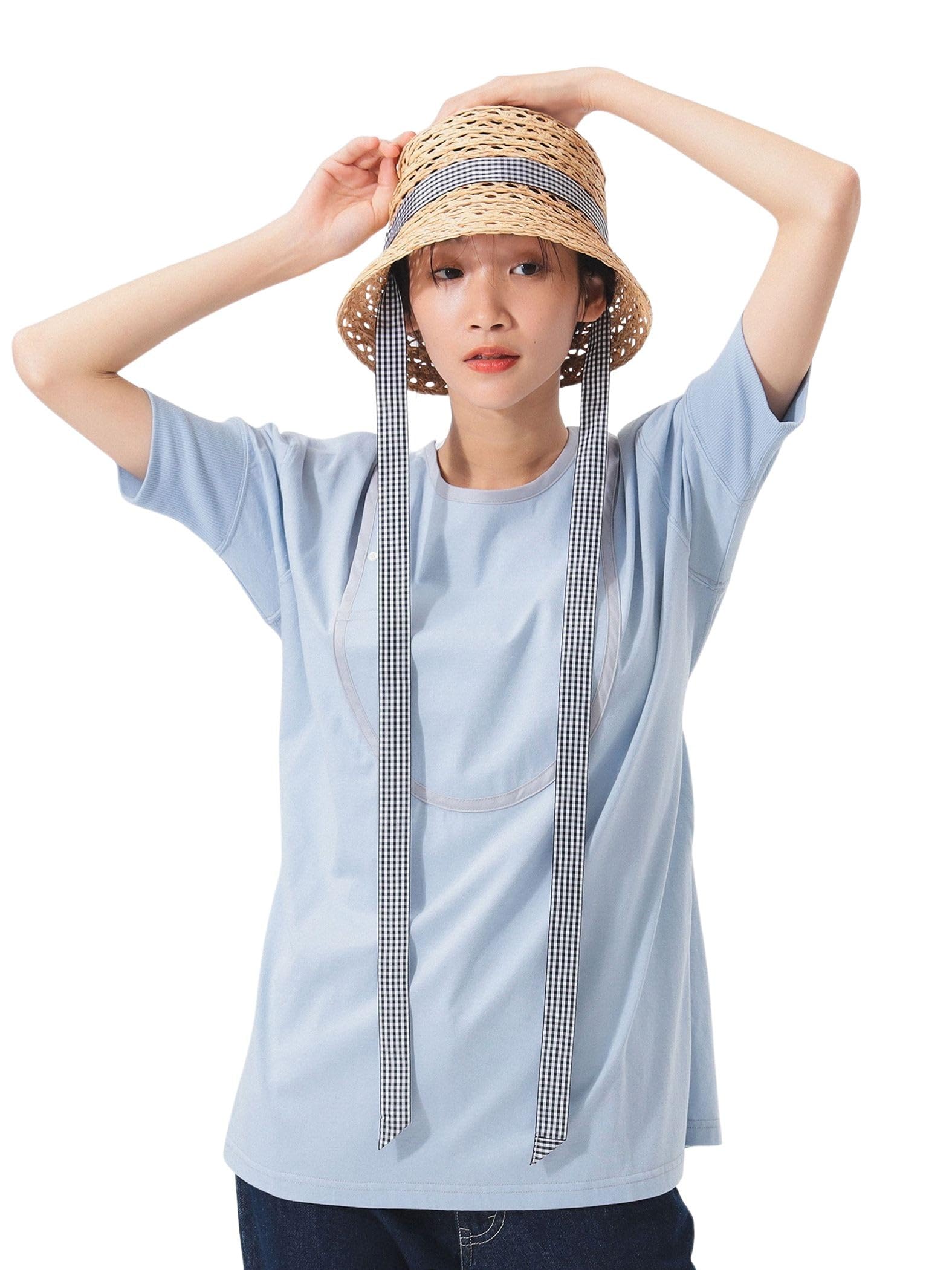 

Beams Boy S/S Tee Military Henley Neck Short Sleeve Women s SAX -