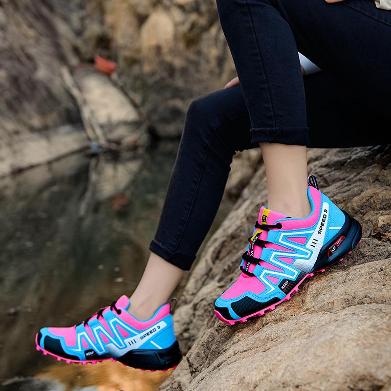 Lightweight Women's Trail Running & Hiking Shoes - Breathable Outdoor Footwear