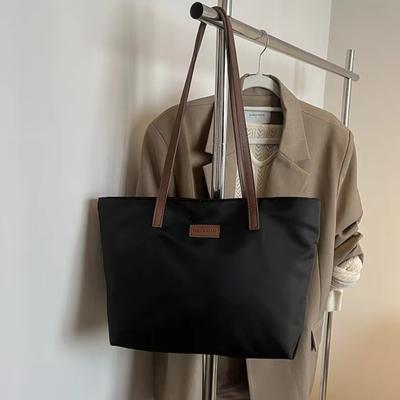 Ležérní taška Tote pro ženy Uzavírání Stylový štítek s písmenem Zip Velká kapacita Dámská taška přes rameno peněženky a kabelky Bolsa