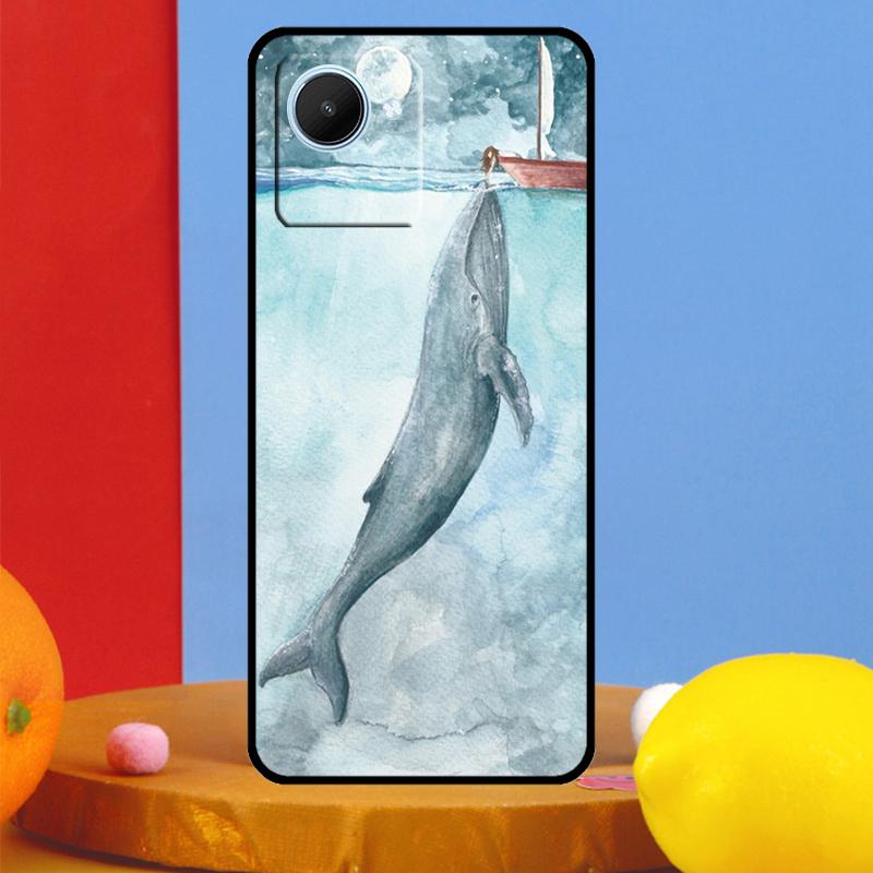 Cartoon Whale For Realme 15 Pro 13 12 11 10 14 Pro Plus C65 C67 C63 C61 C55 C51 C53 C35 C75 GT6 GT7 Case