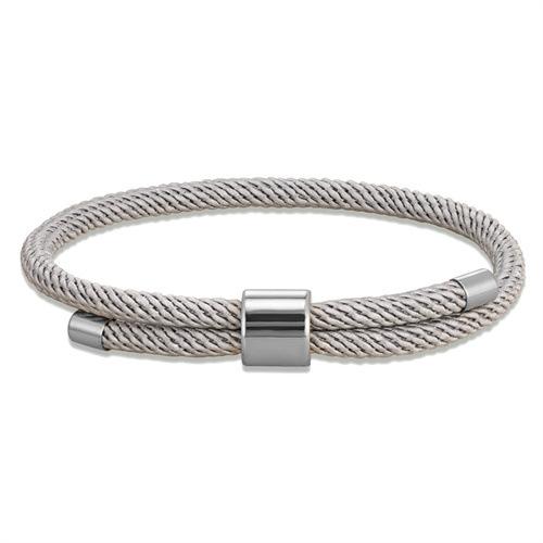 Stainless Steel Round Buckle Bracelet Classic Simple Men And Women Couple Adjustable Milan Rope Hand Rope