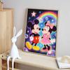 Disney Mickey Minnie Rainbow Bubble Diamond Art Painting Kit Home Wall Decor Handmade Gift