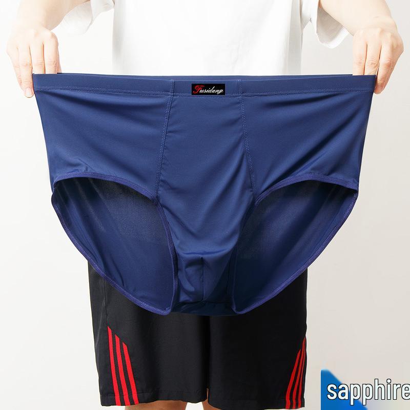 

Мужские летние дышащие быстросохнущие трусы большого размера из ледяного шелка 3XL королевский синий