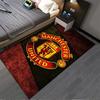 Manchester United Logo Carpet, Red and Black Soccer Fan Rug Decor Suitable for use as an anti-slip for living room bedroom sofas