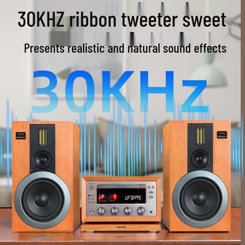 Sansui M980 Bluetooth 5.0 HIFI Tube Amplifier Bookshelf Speaker System