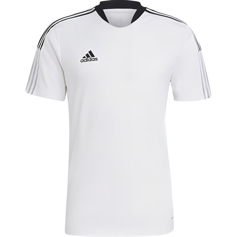 Adidas T Shirts Men's White Crew Neck Moderate Straight Fit GM7590-