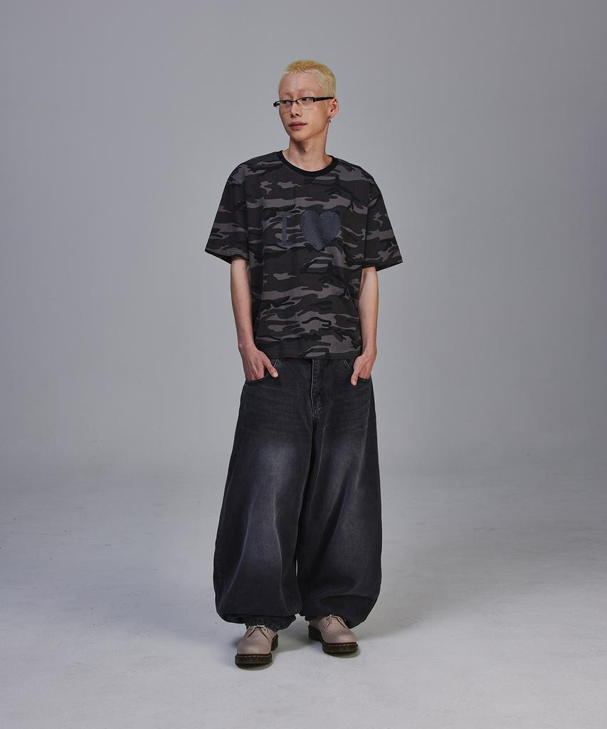 SCALLYWAG Swing Balloon Fit Denim [Black]