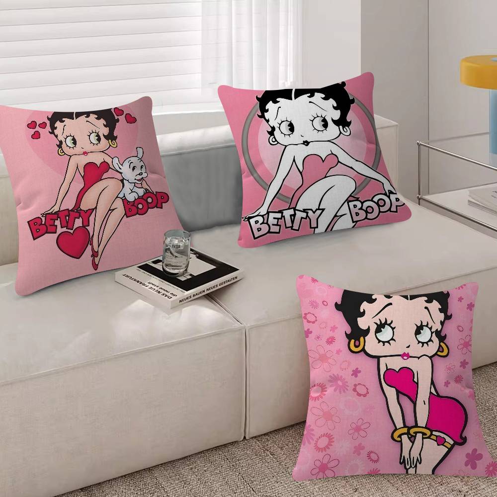 Pretty Cartoon BBetty Bboop Pillow Gift Home Office Decoration Bedroom Sofa Car Cushion Cover Case 45x45