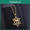 David Mann Amulet Chai Ster Hanger Ketting Gouden Kleur Kabbala Joodse Bedels Religieuze Symbolen Bovennatuurlijke Sieraden
