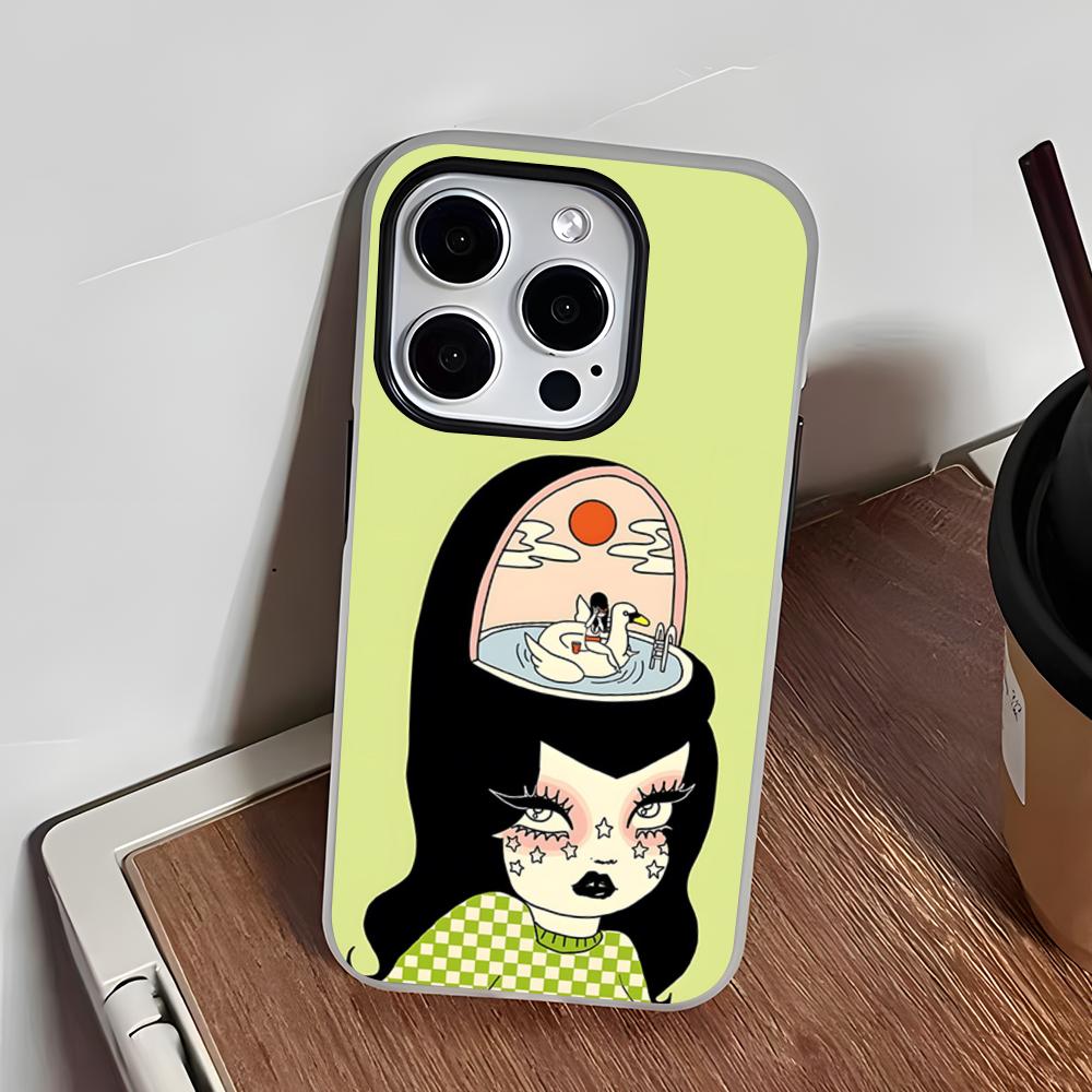 Valfre Prints Art Phone Case For IPhone 17 Air 16 E 15 14 Plus 13 12 11 Pro Max Jelly 2 In 1 Protective Case