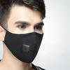1 Stück Baumwoll-Anti-Smog-Maske mit Atemventil, Staubschutz-Mundmaske, Aktivkohle