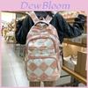 Stylish And Spacious Unisex Backpack For School Travel With Geometric Patterns And Durable Nylon Material
