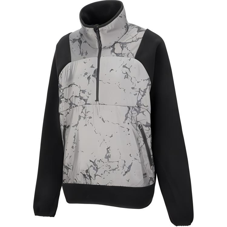 (WMNS) PUMA Seasons Fleece Pullover Grey Women s 522582-01 L