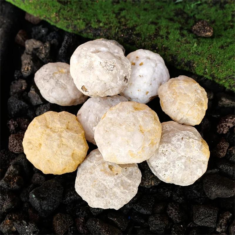 Naturlig Uåbnet Achat Geode Rå Krystaller Mineral Energi Helbredelse Rå Sten Krystalklase Hule Samlingsprøve dekoration