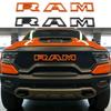 GXP1  For Dodge Ram TRX 2021-2023 Modified ABS Car Front Grille Emblem Bonnet Hood Letter Badge Stickers Auto Accessories