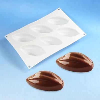 6/8 Cavity Pudding Mold Heat Resistant Baking Mold Portable Cocoa Fruit Silicone Mold  Pudding