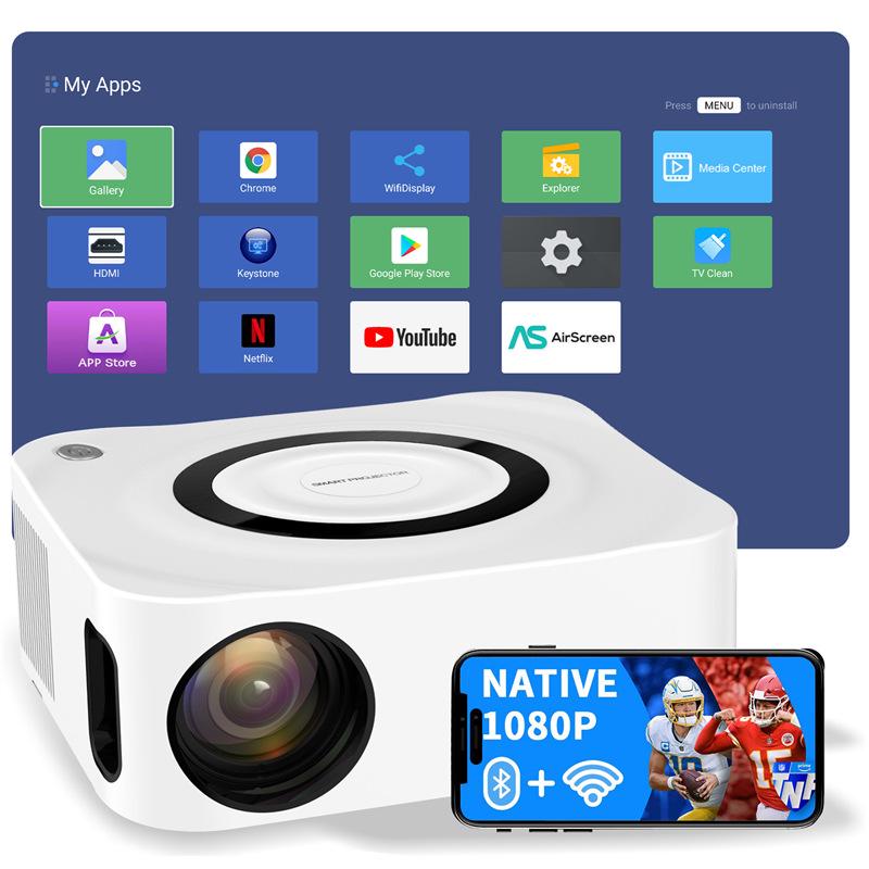 

2026 Germany Y9S Home HD Projector with 1080P Bluetooth & WIFI US Plug