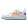 Li Ning No. 258 Non-Slip Wear-Resistant Low-Top Skate Shoes Women Skate Shoes White Orange AGCR202-1