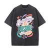 Everything Is Possible Faith Script Retro Washed Distressed T Shirt Men Summer Casual Short Sleeve
