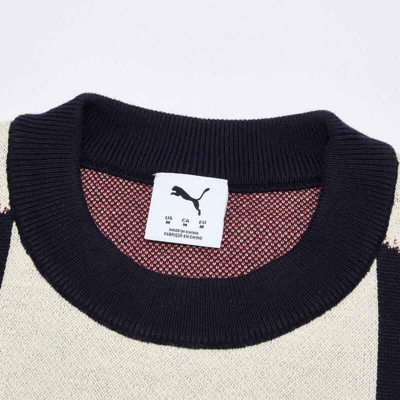 PUMA Unisex Colorblock Relaxed Fit Knitted Sweater