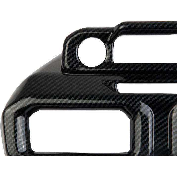 Center Console Air Vent Cover Trim Kit Accessories for 2024-2025 Ford Mustang (carbon fiber style) carbon fiber style