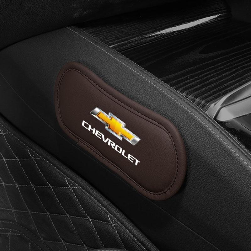 Car Interior Leg Knee Rest Pads Leather Cushion Car Styling For Chevrolet Colorado Captiva Malibu Trax Aveo Camaro Sonic Tahoe Impala Equinox Suburban