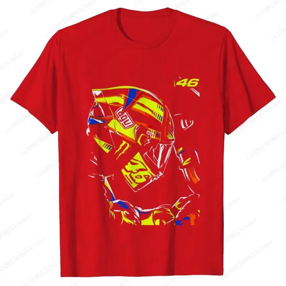 Hot Selling 2024 Summer Autumn Motorcycle Tee Rossi Mens Street Fathion Style Moto G.p T-shirt Breathable Motorcyclist Loose Tee