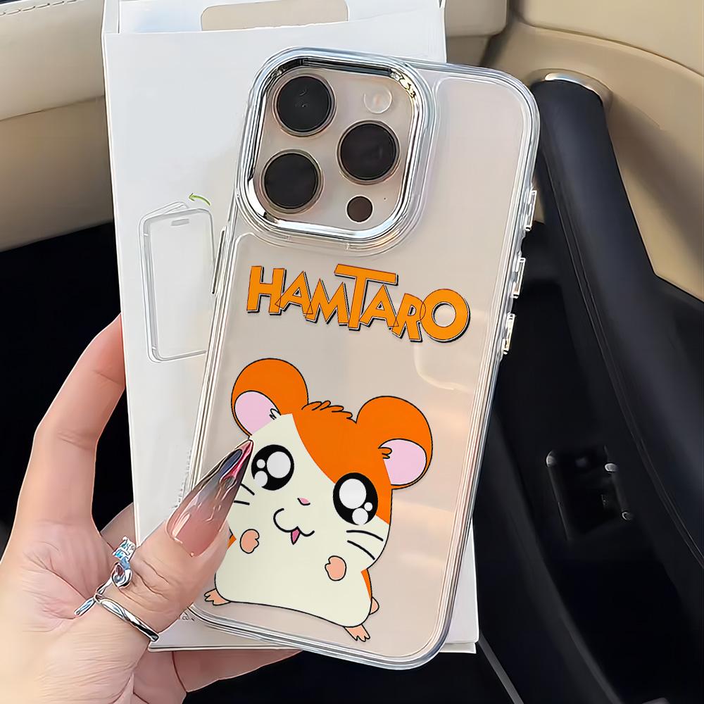 

Cute Hamtaro Phone Case For iPhone 17 16e 16 15 14 13 12 11 mini Pro Max X XR XSMAX 8 7 Air Plus Transparent Soft Cover iPhone XSMax