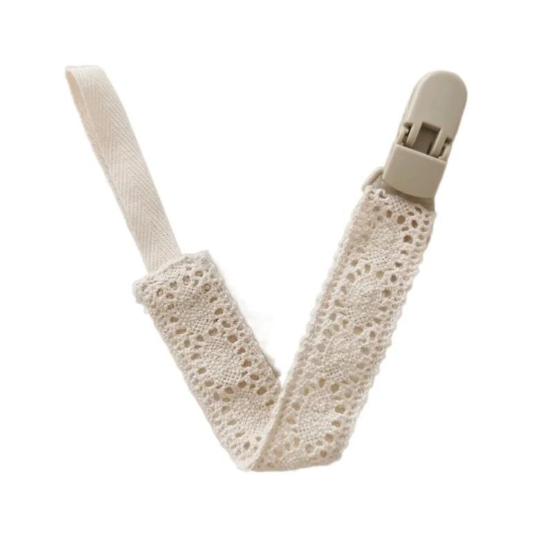 

Lace Baby Cloth Pacifier Chain Floral Teether Straps Soother Holder Dummy Clips Adjustable Nipple Holder Clips Children