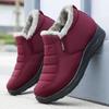 Women'S Shoes Snow Boots Ankle Woman  Trend Felt Waterproof Booties Winter Footwear Padded Man Low Heels Female Casual 44 45