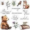 Handmade Forest Animal Silicone Stamps & Metal Dies for Journaling and Card Decoration