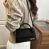 French fashion simple casual high-end shoulder messenger bag women's 2025 four seasons new fashion versatile small square bag